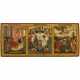 A multi-panel icon - The Dormition of Saint Nicholas, New Testament Trinity, The Transfer of the Body of Saint Nicholas - photo 1