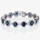 A bracelet with sapphires and diamonds - photo 1