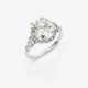 A ring with a large cushion-cut diamond - photo 1