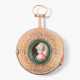 Gold-Taschenuhr mit Emailminiatur, um 1780 - photo 1