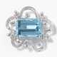 Aquamarin-Brillant-Brosche - фото 1