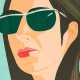 Alex Katz. Ada with Sunglasses (From: Alex and Ada, the 1960's to the 1980's) - photo 1