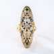 Großer Jugendstil Ring mit Saphiren und Diamanten. - фото 1
