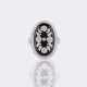 Onyx Brillant Ring in feiner Jugendstil-Manier. - Foto 1