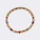 Bulgari. 'Parentesi' Goldcollier mit Farbedelsteinen. - фото 1