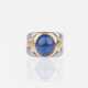 Hemmerle. Bicolour Bandring mit Saphir-Cabochon. - photo 1