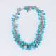 Tamara Comolli. Mikado Flamenco Türkis Collier 'Three Shades of Persian Turquoise'. - Foto 1