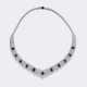 Hochkarätiges Gala-Collier mit Saphir- und Brillant-Besatz. - Foto 1