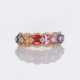 Mehrfarbiger Saphir Brillant Ring 'Rainbow'. - фото 1