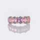Pink Saphir Ring mit kleinen Türkisen. - Foto 1