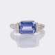 Tansanit Brillant Ring. - photo 1
