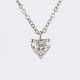 Zierliche Brillant-Kette mit Solitär-Diamant im Herzschliff. - фото 1