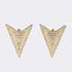 Christian Dior. Paar Triangel Ohrclips. - photo 1
