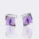 Robert Tateossian London Ltd. Paar moderner Amethyst Manschettenknöpfe 'Wave Twisted'. - Foto 1