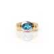 Blautops-Diamantring - Foto 1