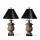 A PAIR OF PLASTER 'PINEAPPLE' TABLE LAMPS - фото 1 A PAIR OF PLASTER 'PINEAPPLE' TABLE LAMPS - фото 1