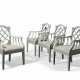 A SET OF FOUR GEORGIAN STYLE WHITE-PAINTED ARMCHAIRS - photo 1 A SET OF FOUR GEORGIAN STYLE WHITE-PAINTED ARMCHAIRS - photo 1