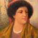 Welters, Wilhelm (1881 Rotterdam-1972 Bordighera) "Italienische Dame", Öl/ Holz, sign. u.l. und bez. "Capri", 29x23 cm, Rahmen - Foto 1 Welters, Wilhelm (1881 Rotterdam-1972 Bordighera) "Italienische Dame", Öl/ Holz, sign. u.l. und bez. "Capri", 29x23 cm, Rahmen - Foto 1