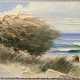 "Windflüchter auf Hiddensee", Öl/ Pappe, unsign., 8x13 cm, Rahmen - Foto 1 "Windflüchter auf Hiddensee", Öl/ Pappe, unsign., 8x13 cm, Rahmen - Foto 1