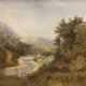 Schleichardt, C. (Maler 19./ 20. Jh.) "Hügelige Waldlandschaft mit Flußlauf", Öl/ Lw., sign. mit Ortsangabe "Düsseldorf 1896" u.r., 1 Hinterlegung, 46x65 cm, Rahmen - Foto 1 Schleichardt, C. (Maler 19./ 20. Jh.) "Hügelige Waldlandschaft mit Flußlauf", Öl/ Lw., sign. mit Ortsangabe "Düsseldorf 1896" u.r., 1 Hinterlegung, 46x65 cm, Rahmen - Foto 1