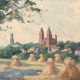 Mercker, Erich (1891 Zabern-1973 München) "Blick auf den Dom von Limburg", Öl/ Platte, sign. u.r., 40,5x62 cm, Rahmen - photo 1