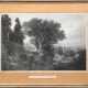 "Tassos Eiche", Radierung, in der Platte undeutl. sign., Blatt an den Rändern rep. und fleckig, 35x51 cm, im Passepartout hinter Glas und Rahmen - Foto 1