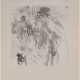 Toulouse-Lautreck, Henri de (1864-1901) "Alter Mann mit Hündchen", Druck, 17x14 cm - фото 1