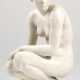Figur "Die Hockende", Rosenthal Kunstabteilung Selb, 1934-1956, Entwurf Fritz Klimsch 1936, auf Plinthe signiert, H. 41,5 cm - Foto 1
