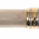 Montblanc-Füller, Meisterstück, Solitaire, 925er Sterlingsilber, 14 k Goldfeder Nr. 4810, mit Tintenpatronen, min. Gebrauchspuren, L. 13,5 cm - Foto 1