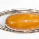 Bernstein-Armband, Fischland, 835er Silber, besetzt mit 5 Butterscotch-Cabochons, L. 19 cm - photo 1