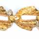 Brillant-Armband, 750er GG/WG, ausgefasst mit 14 Brillanten von zus. ca. 0,42 ct., LR-VVS, strukturierte Oberfläche, Karabinerverschluss, Ges.-Gew. 19,75 g, L. ca. 19 cm (Wiederbeschaffungswert lt. Expertise 7.100,- €)… - Foto 1