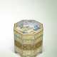 AN IMPERIAL BEIJING ENAMEL `GEESE AND QUAILS` TIERED INK STONE WARMER BOX AND COVER, WITH DUAN INK STONE - Foto 1