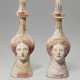 TWO CANOSAN POTTERY HEAD VASES - photo 1