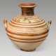 A MYCENAEAN POTTERY FOUR-HANDLED STAMNOS - фото 1