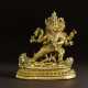 A GILT COPPER ALLOY FIGURE OF MAHOTTARA HERUKA - photo 1