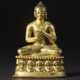 A GILT COPPER ALLOY FIGURE OF VAIROCHANA - photo 1
