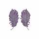 CARNET PAIR OF COLORED SAPPHIRE AND DIAMOND ‘PRECIOUS PLUME’ FEATHER BROOCHES - photo 1