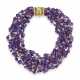 VERDURA MULTI-GEM AND GOLD TORSADE NECKLACE - photo 1