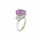 COLORED SAPPHIRE AND DIAMOND RING - photo 1