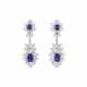 SAPPHIRE AND DIAMOND EARRINGS - photo 1