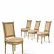 SUITE DE QUATRE CHAISES D'ÉPOQUE LOUIS XVI - Foto 1