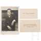 Joseph Goebbels - zwei Visitenkarten und ein Portraitfoto - фото 1
