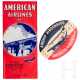 American-Airlines-Werbebroschüre und "Airship Hindenburg"-Gepäckaufkleber - photo 1 American-Airlines-Werbebroschüre und "Airship Hindenburg"-Gepäckaufkleber - photo 1