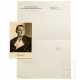 Hermann Göring (1893 - 1946) - signierte Portraitpostkarte mit Übersendungsschreiben an die Sammlerin, 1935 - photo 1