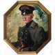 Prof. Anton Müller-Wischin (1865 - 1949) - Portrait eines jungen Offiziers in einem Jäger-Bataillon, um 1910 - photo 1