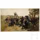 Theodor Rocholl (1854 - 1933) - Kürassiere im Felde beim Aufsitzen, datiert 1899 - Foto 1