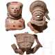 Drei präkolumbische Tonbüsten, Mexiko, Veracruz u.a., ca. 300 - 1500 n. Chr. - Foto 1