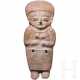 Große präkolumbische weibliche Tonfigur, Ekuador, wohl 500 - 1500 n. Chr. - Foto 1