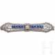 Stabbrosche mit Saphiren und Diamant - фото 1