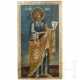 Große Ikone mit dem Apostel Petrus mit Basma, Russland, 18. Jhdt. - фото 1